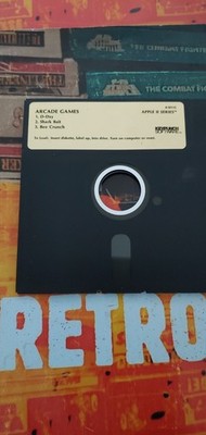D-Day / Shark Bait / Bee Crunch (1985) Apple II (Disk) works 8-bit classic
