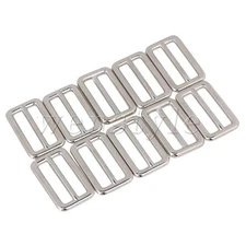 10 x Tri-glides Sliders Buckle for Hanging Photos Drapes Pretty Bows Silver