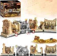 Temple Of The Holy Grail Adventure Building Block Set + 5 figs 4 Scenes 2388 pc