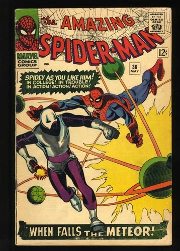 Amazing Spider-Man #36 VG+ 4.5 1st Appearance Looter! 1966! Marvel 1966