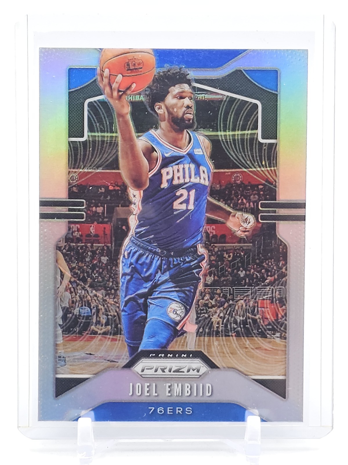 JOEL EMBIID 2019-20 PANINI PRIZM BASKETBALL SILVER #199 76ERS Q1880