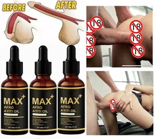 3pc Max+ Afro Ayiti Oil Herbal Oil for Man Enhances Male Boosts Circulation US