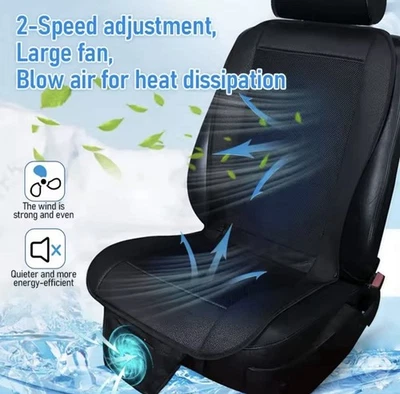 Coprisedile Auto Rinfrescante Schienale Ventilato Aria Fredda Con 8 Ventole 12V - Bild 1 von 4