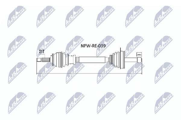 Antriebswelle NTY NPW-RE-039 FüR Logan Dacia Renault Sandero 1 Stepway BS0H BS0F-image