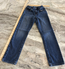 Childrens Place Boys Youth Slim Fit Jeans Adjustable Waist Size 7 USED PICS