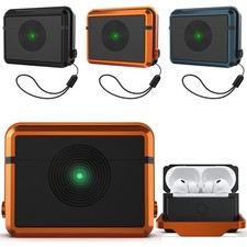 For Apple Airpods Pro 3 Case Aluminum Alloy Rubber Shockproof Hard Cover Stand