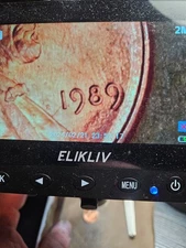 1989 LINCOLN CENT - DDO -004 4-0-VI DOUBLED DIE OBVERSE VARIETY 