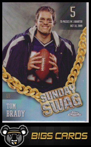Tom Brady #SS-1 2024 Topps Chrome Sunday Swag card