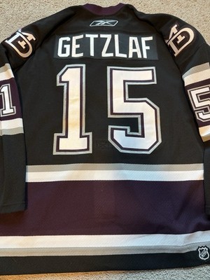 Anaheim Ducks Ryan Getzlaf Reebok 6100 Authentic Script Alternate