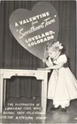 LOVELAND CO VALENTINE ADVERTISING GIRL 1950s postcard colorado romance cutesy