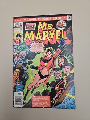 Ms. Marvel #1 (Marvel Comics Jan. 1977) KEY 1ST ISSUE Low-Mid Cond./Grade