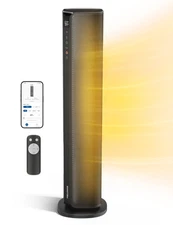 Space Heater Large Room, 30" Smart Electric Heaters With Thermostat, App & Voice