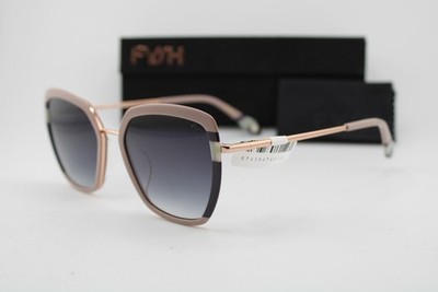 NEW FYSH 2132 S414 PINK GOLD PURPLE ROSE GOLD AUTHENTIC SUNGLASSES 53-18