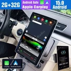 Double 2DIN Rotatable Android 15 Touch Screen Car Stereo Radio GPS Wifi 10.1''