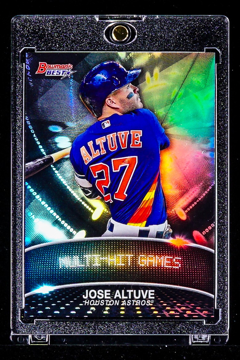 Jose Altuve RARE REFRACTOR INVESTMENT CARD Houston Astros WORLD 