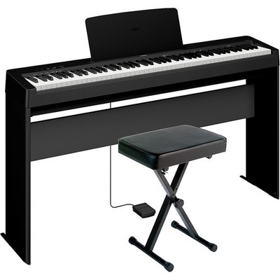 Yamaha P143LXB 88Key Digital Piano Bundle with Stand and Bench