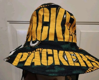 Green Bay Packers Full Print Fisherman's Hat 2-sided Fans Sun Hat Reflective