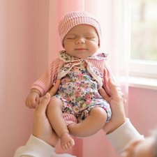 13 Inch Realistic Reborn Baby Doll Full Silicone Lifelike Newborn Girl Toy Gift