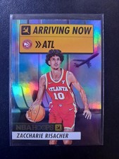 2024-2025 NBA Hoops Zaccharie Risacher Rookie RC Arriving Now Holo #10 Hawks