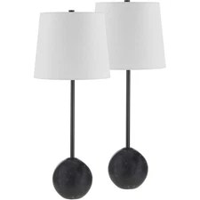 Renwil LPT1266-SET2 Bangor Table Lamp Matte Black