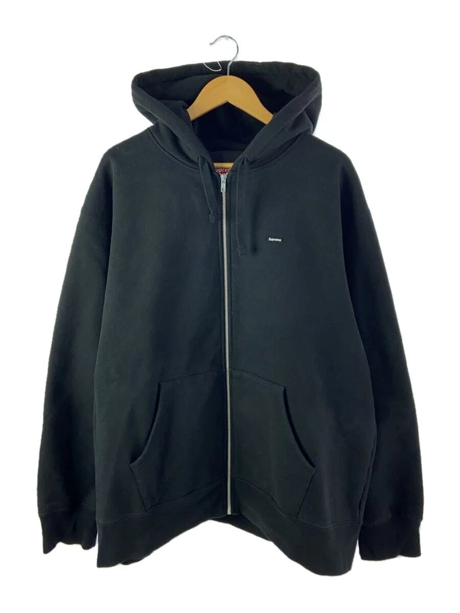 Supreme Small Box Logo Zip Felpa con Cappuccio Zip Parka XL Cotone BLK Nero