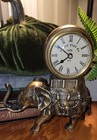 Vintage Brass Antique Elephant Clock by Colonial Clock Company — photo 2