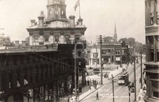 Street View Water St., Port Huron MI Michigan 1911 RPPC Photo Postcard COPY