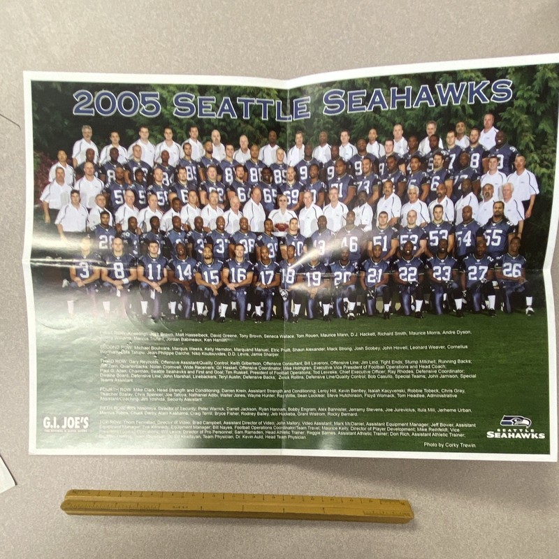 Seattle Seahawks 2005 Football NFL Team Photo Poster