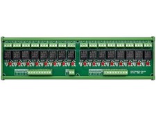 DIN Rail Mount 16 SPDT 10Amp Power Relay Interface Module  DC 5V