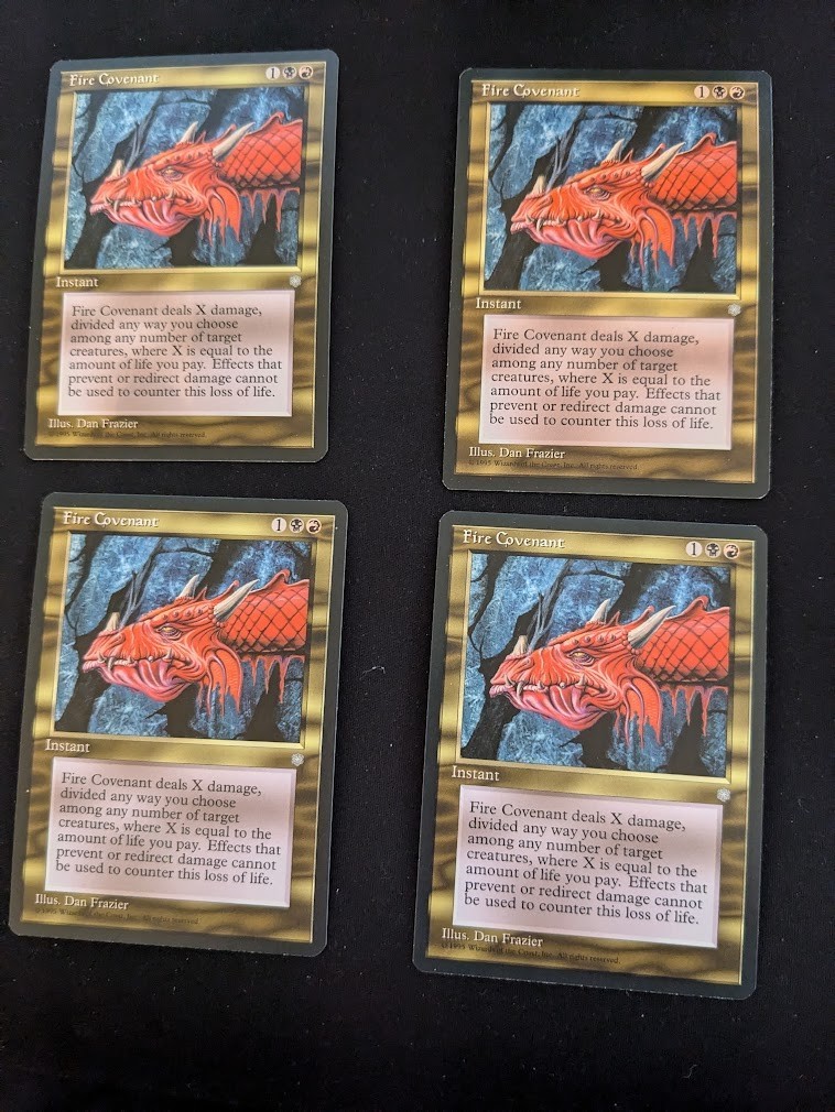 MTG 4x Fire Covenant - Ice Age - NM