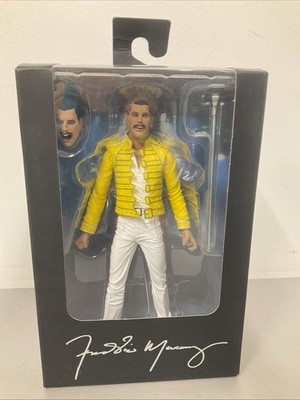 NECA Queen Freddie Mercury Yellow Jacket 7'' Actionfigur Modell Szenen Spielzeug Geschenk