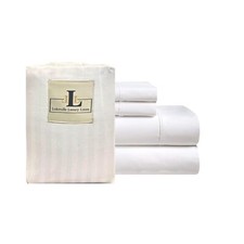 Twin XL Sheet Sets - 100 Natural Cotton 4pc Sheets Set - 500 Thread Count-Do...