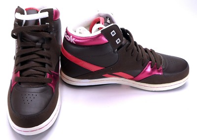 Reebok Shoes Courtee Mid Sports Earth Brown/White/Pink Sneakers Size 7