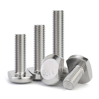 M5 M6 M8 M10 M12 Hammerkopfschrauben A2 Edelstahl V2A Hammerkopf T-Schraube