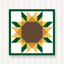 Barn Quilt Square, 8 Sizes, Outdoor & Indoor Wall Art, Home Decor, BQ052