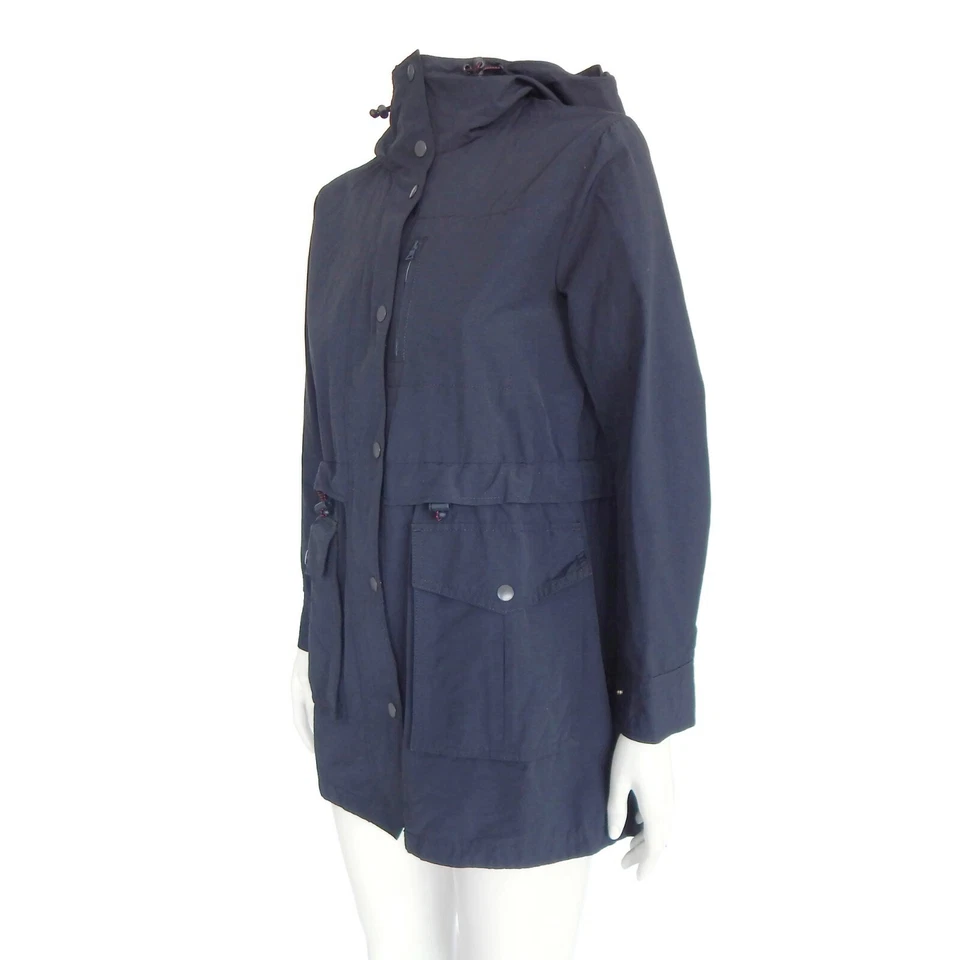 J. Abrigo de lluvia CREW clásico azul medianoche chaqueta de trinchera con capucha para mujer XXS - 037 Foto 3 de 4