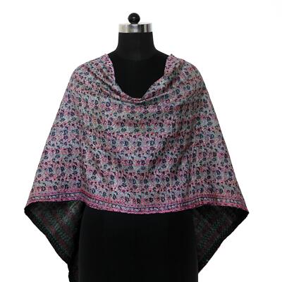 Sciarpa alla moda Kantha in seta indiana reversibile fascia per la testa 