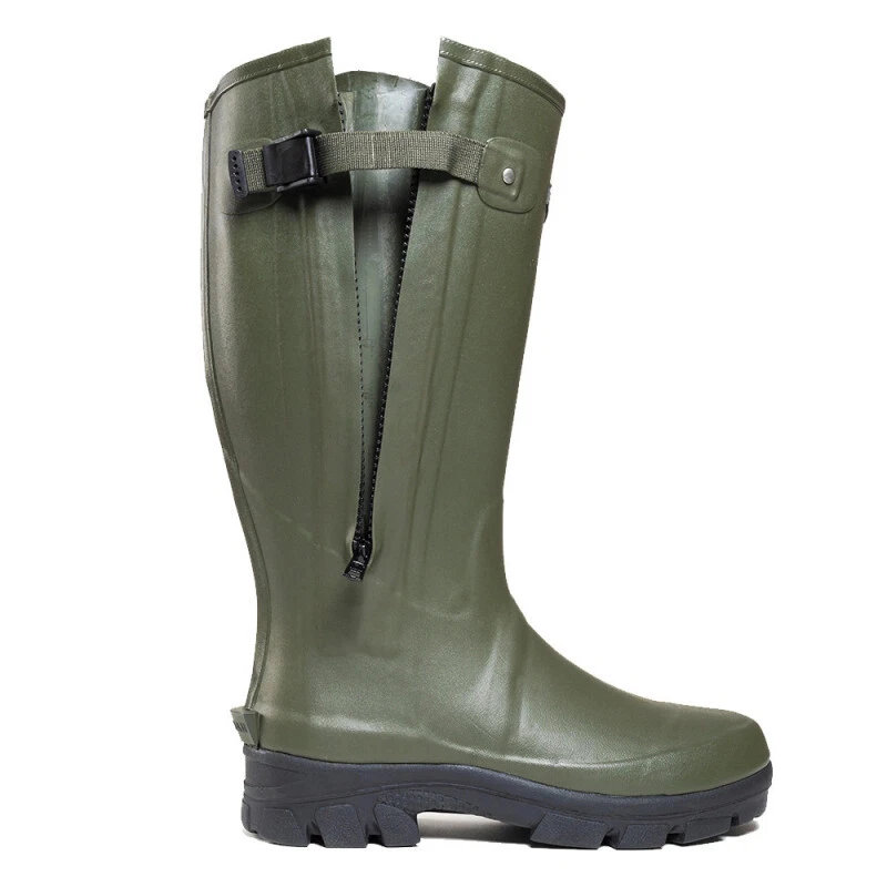Fencham Verone 5mm Neoprene Waterproof Wellies – Zipped Hunting Country Boots - Image 3 of 4
