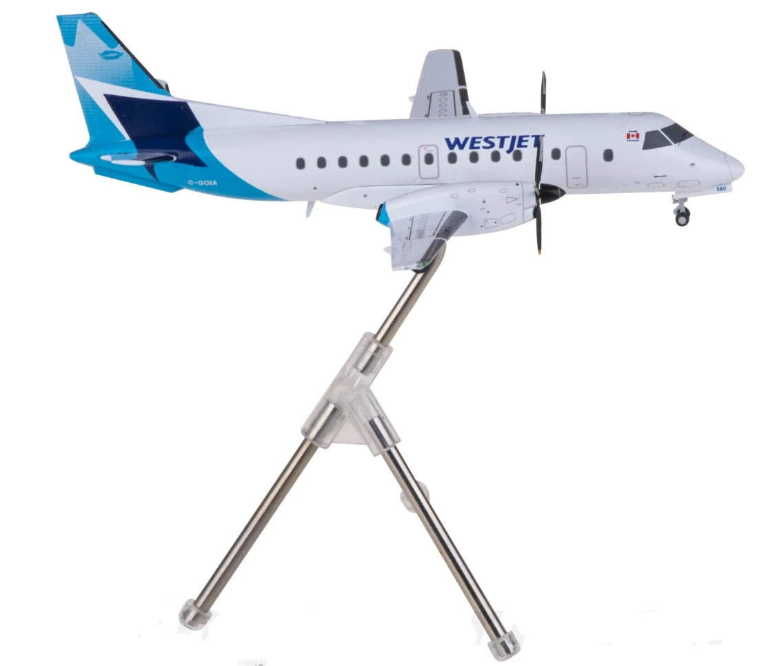1:200 GeminiJets WestJet Saab 340B Passenger Diecast Aircraft