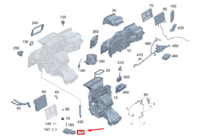 現行　ベンツ　ブロワモーター　新車取り出し部品　W247 W177 A B NEW MERCEDES-BENZ GLE W167 HEATER STEPPER MOTOR A0999069700 | eBay
