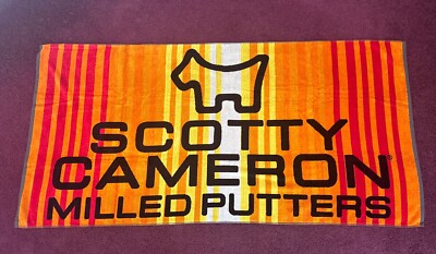 Scotty Cameron Yellow / Orange ScottyDog Beach Towel 62 X30 / New