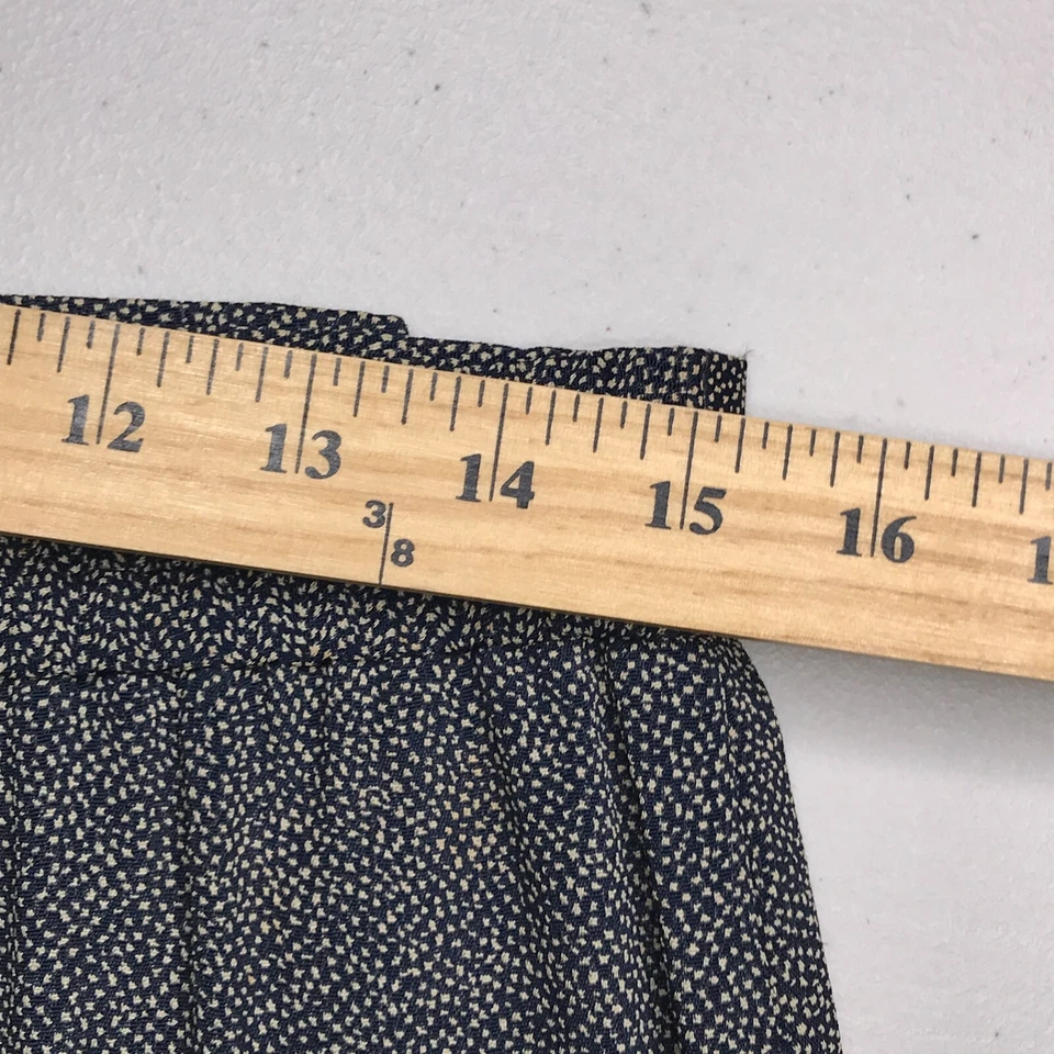 Pantalones de vestir vintage Doncaster para mujer 14 negros plisados bolsillos botones laterales EE. UU. Foto 4 de 4