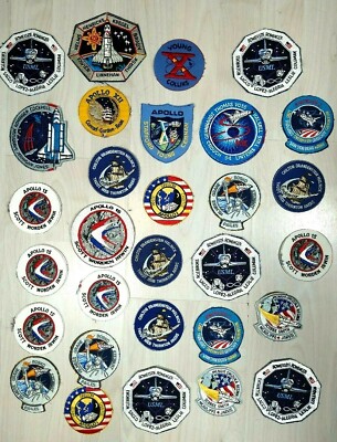 Mixed Lot of 30 NASA APOLLO VINTAGE SPACE SHUTTLE PATCHES Astronaut 