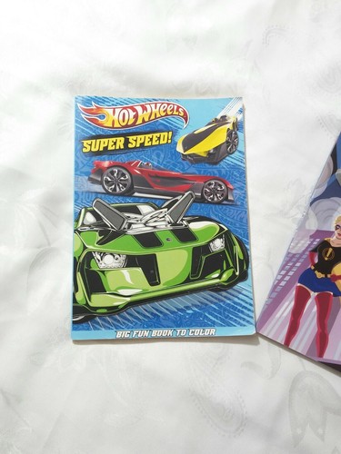 lot of 3 kids Coloring & Activity Books hot wheel, avengers, super squad New - Picture 2 of 7
