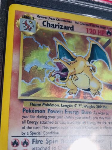 Legendary Collection Charizard Holo Pokemon Base Set #4/102 Art Work Psa 5 - Picture 9 of 9