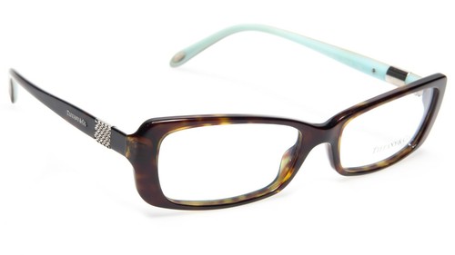 NEW TIFFANY & Co. TF 2070-B 8015 HAVANA /BLUE EYEGLASSES 53-16-135 B29mm Italy - Picture 3 of 11