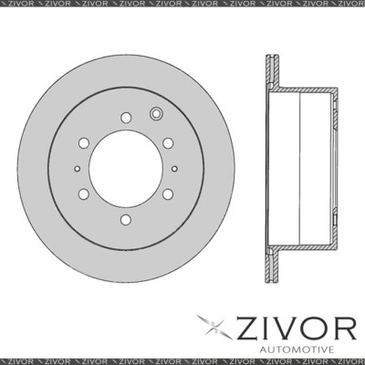 PROTEX Rotor - Rear For TOYOTA LANDCRUISER FJ80R 4D SUV 4WD 1990 - 1992 ...