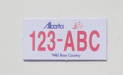 Alberta Canada License Plate Refrigerator Magnet Rubber New Free Shipping