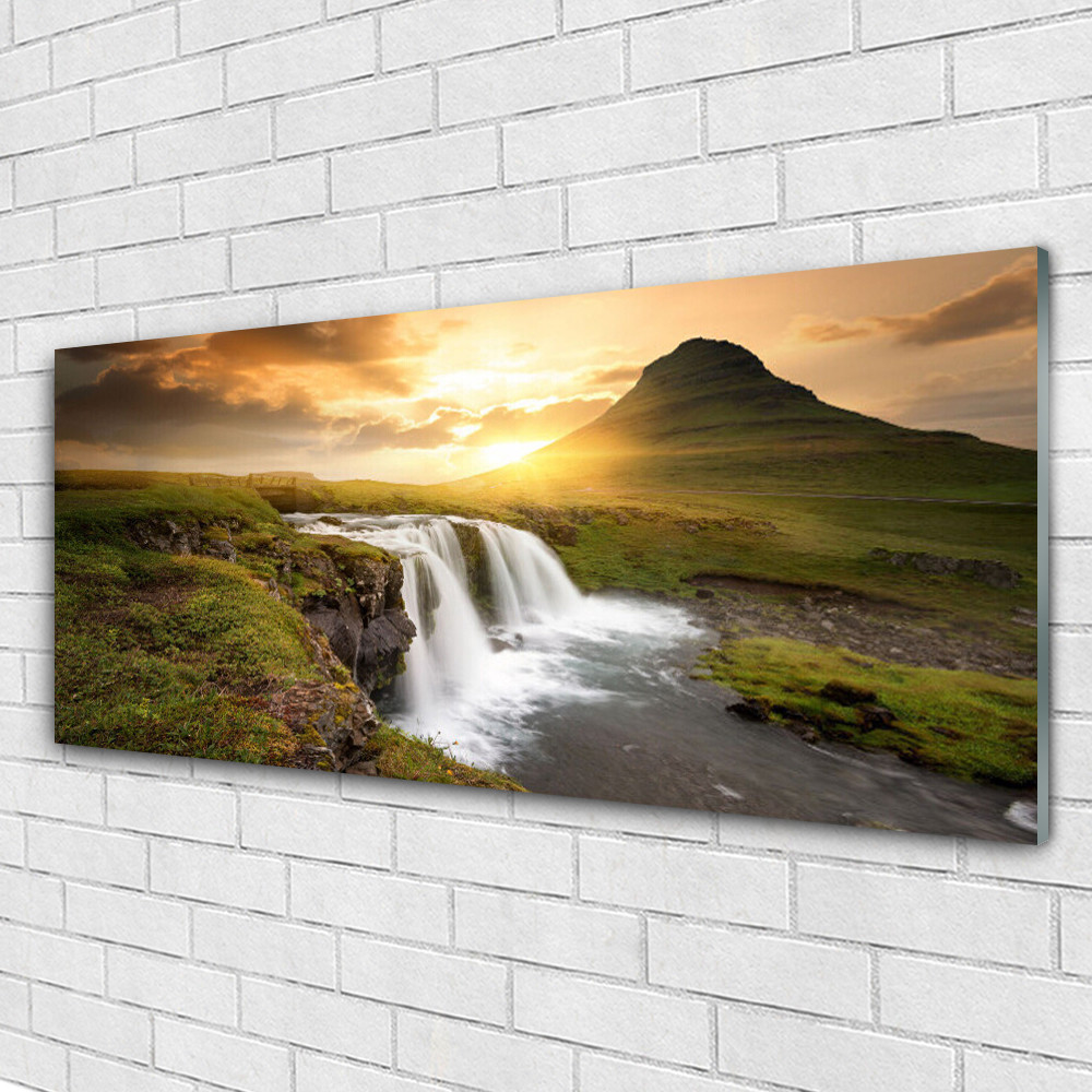 Impression sous verre Tulup 125x50 cm décoration murale en verre trempé luxe