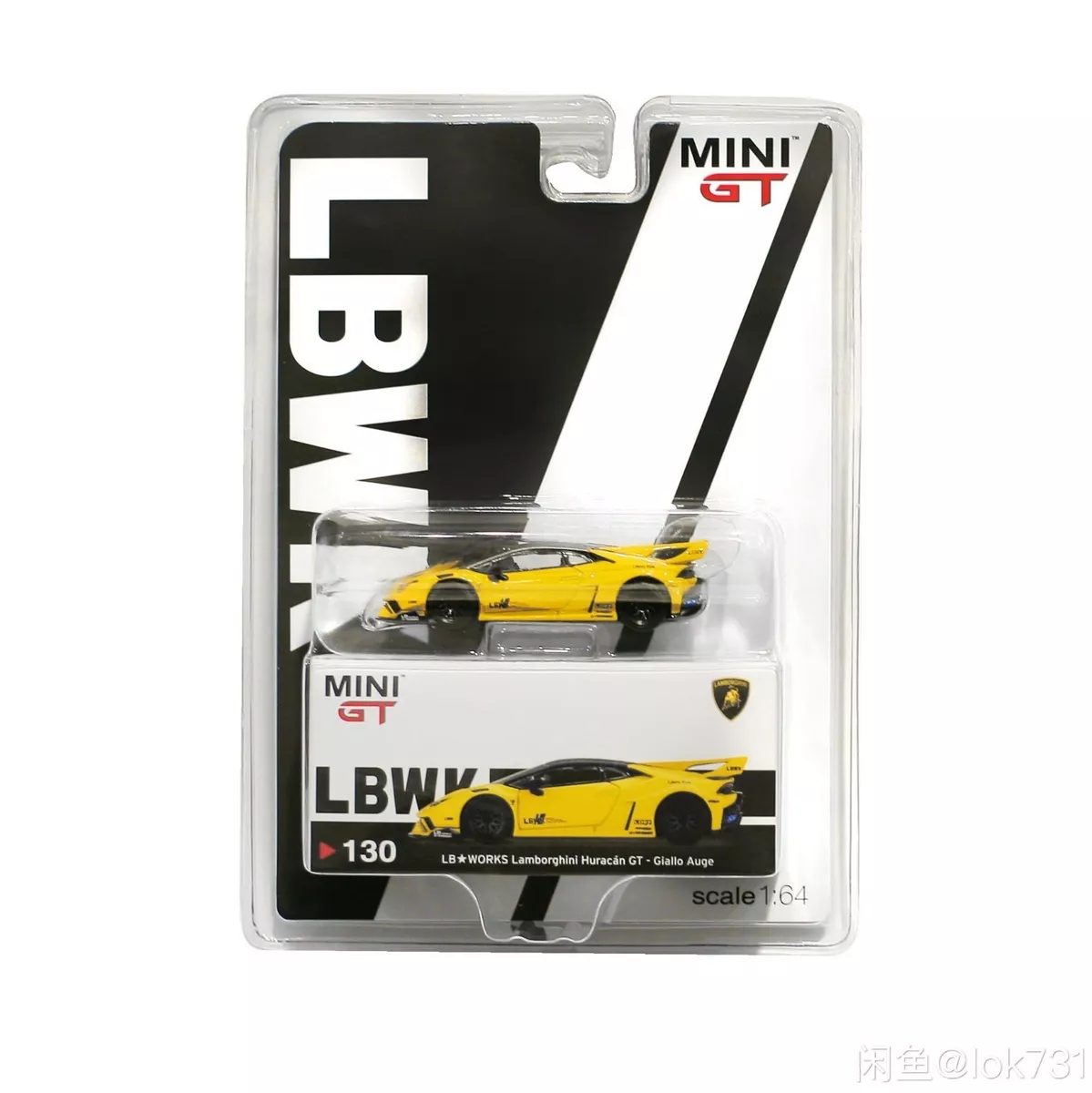 MINI GT 130 LB WORKS Yellow Lamborghini Huracan GT-Giallo Auge MINIGT MINI GT 130 LB WORKS Yellow Lamborghini Huracan GT-Giallo Auge MINIGT
